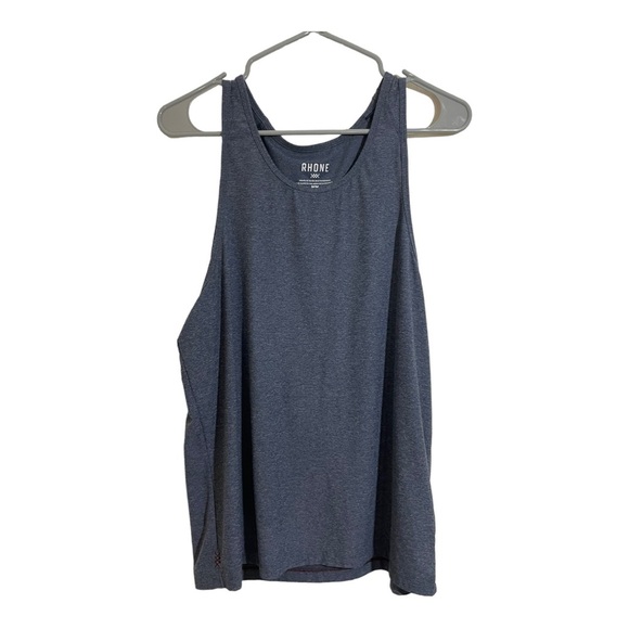 Rhône mens reign tank top. Blue size medium. Sleeveless. - Picture 7 of 8